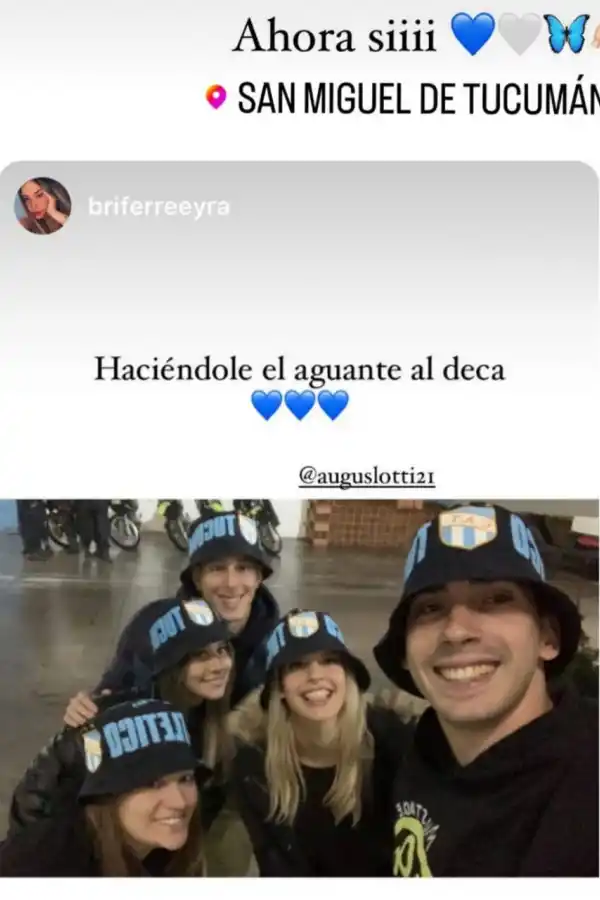 Familiares y amigos de Augusto Lotti.