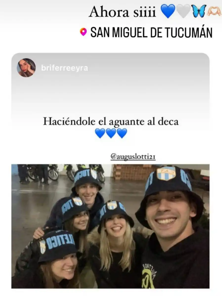 Familiares y amigos de Augusto Lotti.