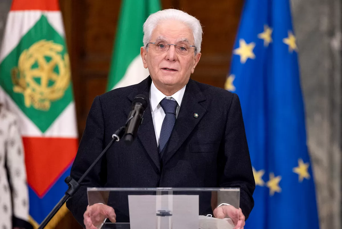 Sergio Mattarella, presidente de Italia. Foto tomada de: Reuters.