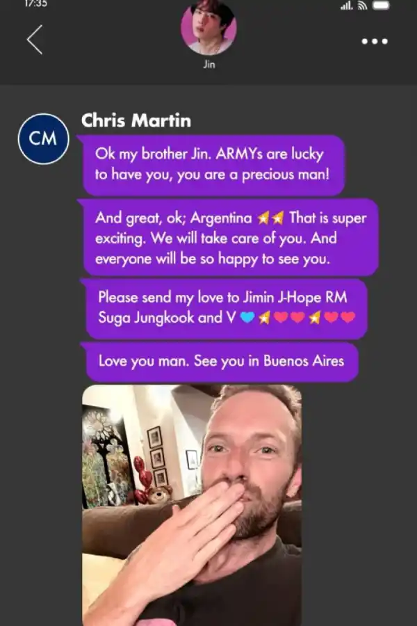 Una inesperada estrella se sumará al show de Coldplay en Argentina