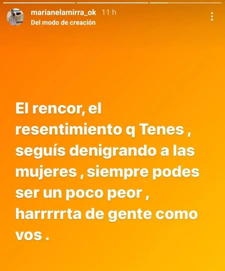 Reapareció Marianela Mirra: la ex Gran Hermano apuntó contra Jorge Rial