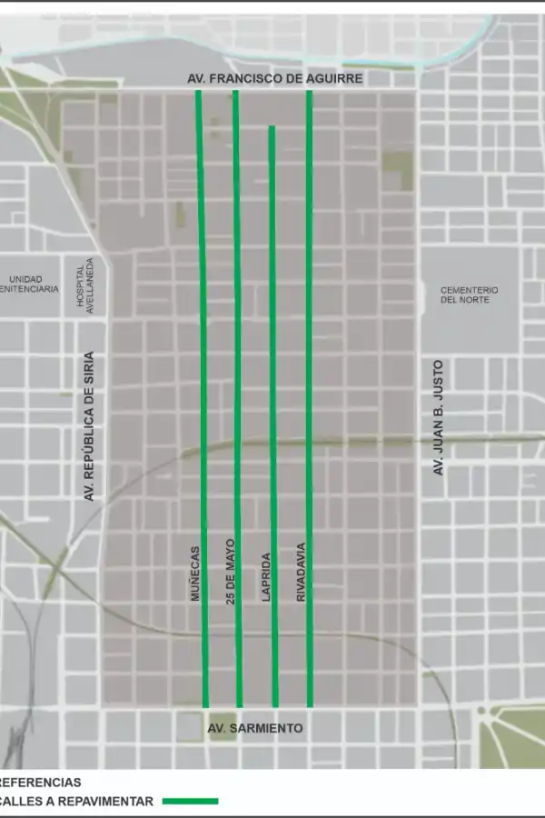 PLAN DE REPAVIMENTACIÓN. Las calles que serán alcanzadas por las obras del municipio. Foto de Prensa SMT