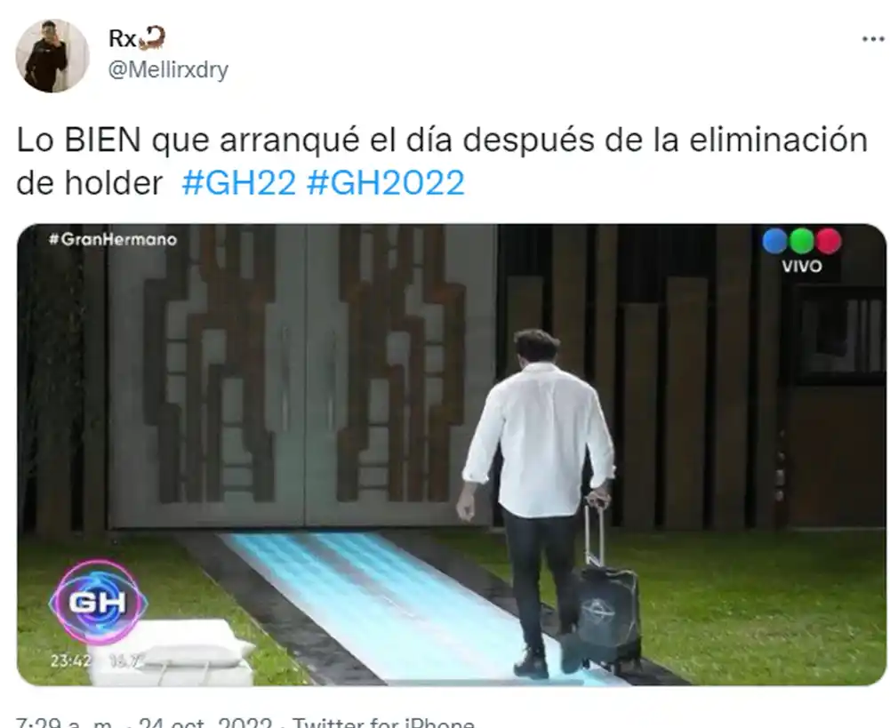Memes sobre la expulsión de Tomás Holder de Gran Hermano 2022