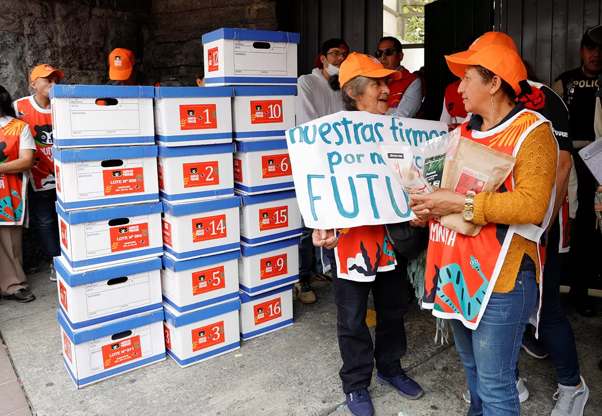 Piden un límite a la minería: miles de firmas en Ecuador