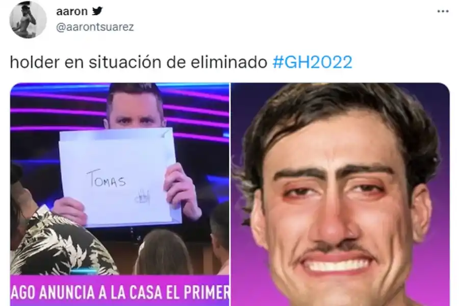Memes sobre la expulsión de Tomás Holder de Gran Hermano 2022