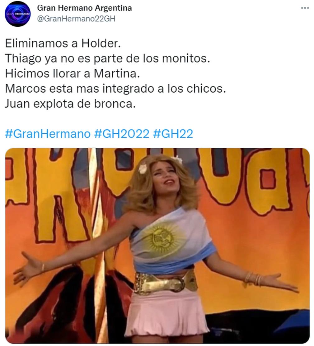 Memes sobre la expulsión de Tomás Holder de Gran Hermano 2022