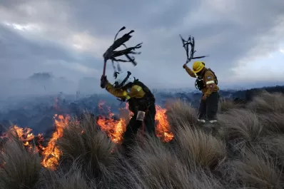 Incendio en Las Arquitas: los brigadistas lograron controlar el fuego