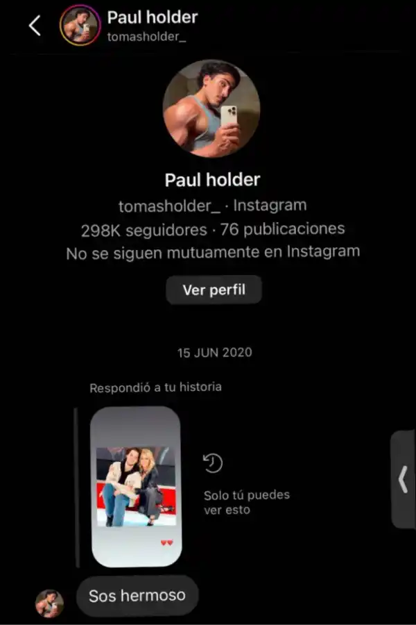 La fuerte respuesta de Tomás Holder a Santiago Maratea: Nunca dudé de mi sexualidad