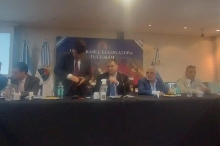 EN LA LEGISLATURA. El ministro de Seguridad, Eugenio Agüero Gamboa, expone un informe de gestión. Foto de LA GACETA / Franco Vera