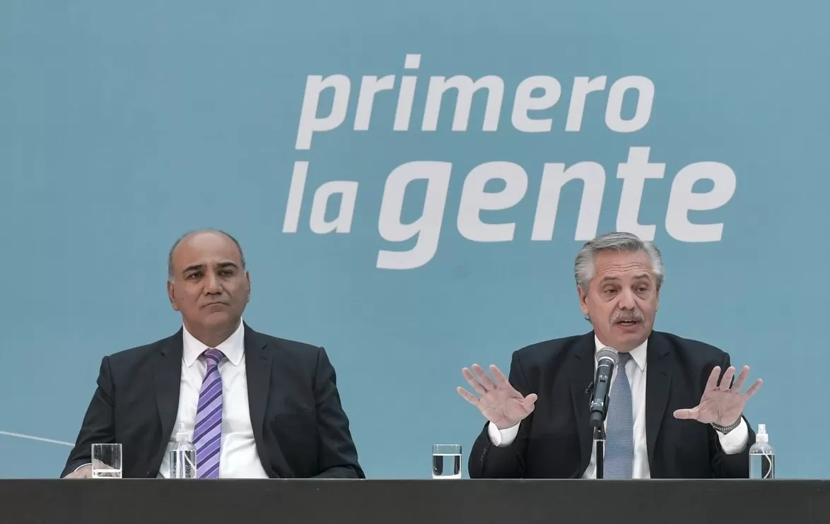 ¿RENUNCIA O TOMA LICENCIA? Alberto Fernández se refirió al futuro de Juan Manzur en el Gabinete nacional. Foto de Prensa JDG