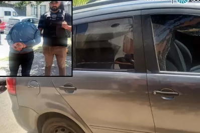 Con las manos en la masa: detuvieron a un delincuente robando pertenencias del interior de un auto