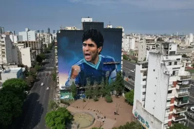 Inaugurarán el mural más grande del mundo en homenaje a Diego Maradona