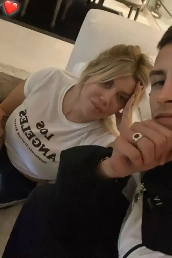 L-Gante y Wanda Nara.