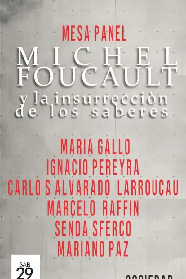 Se relizará una jornada sobre Foucault