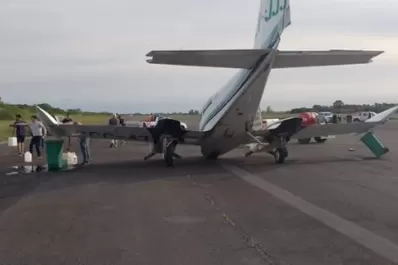Una avioneta se accidentó al despegar en La Plata