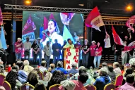 Roberto Sánchez lanzó su candidatura en un acto de los Boina Blanca