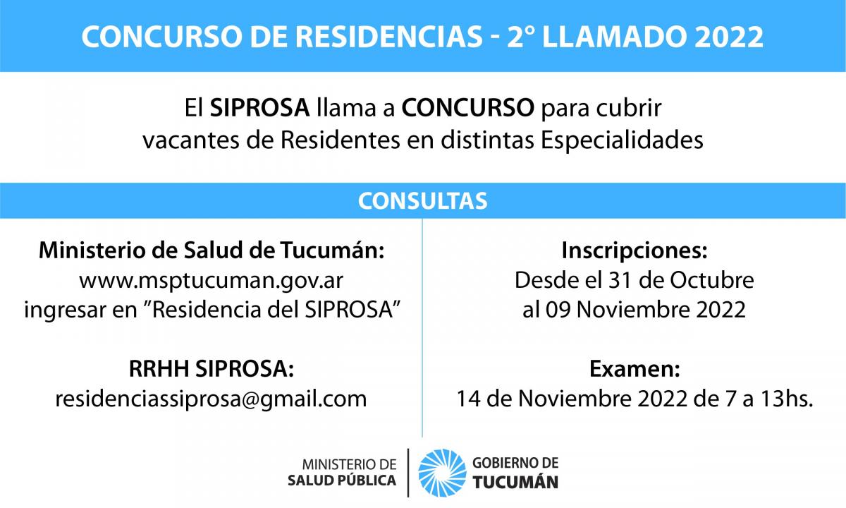 Llaman a concurso para cubrir 117 becas de residencia en Tucumán