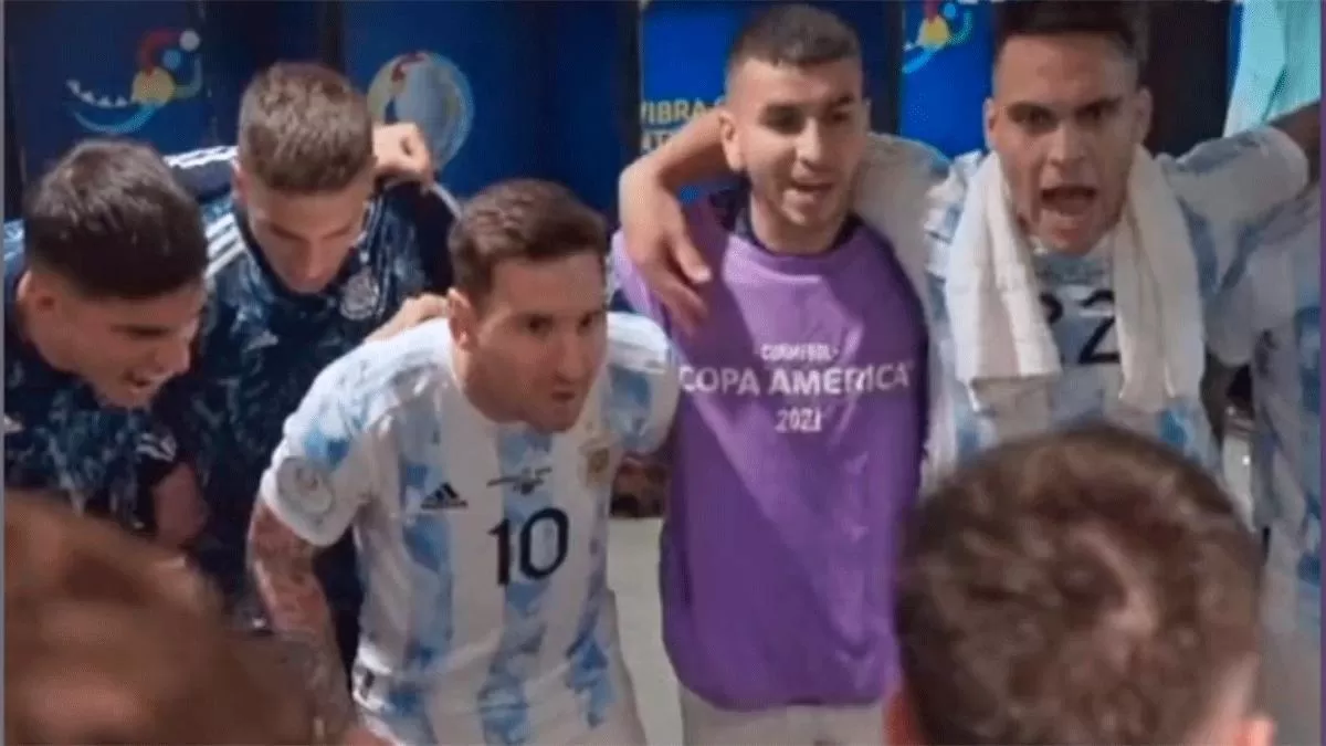 Video: mirá la arenga de Lionel Messi previo a ganar la Copa América 2021 en el Maracaná