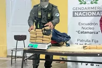 Detuvieron a dos personas que llevaban más de 19 kilos de marihuana en sus equipajes