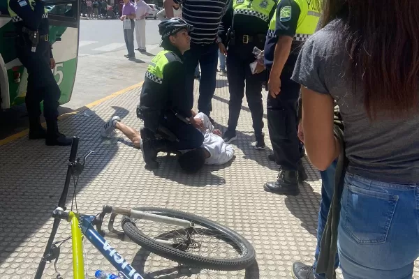 Detuvieron a un sujeto que robaba en bicicleta en pleno centro