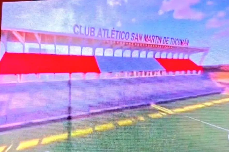 Cómo quedaría la tribuna Pellegrini del estadio La Ciudadela, según el proyecto presentado por el club.