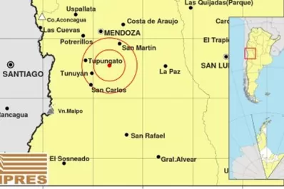 Un fuerte sismo de 5.4 grados sacudió a Mendoza