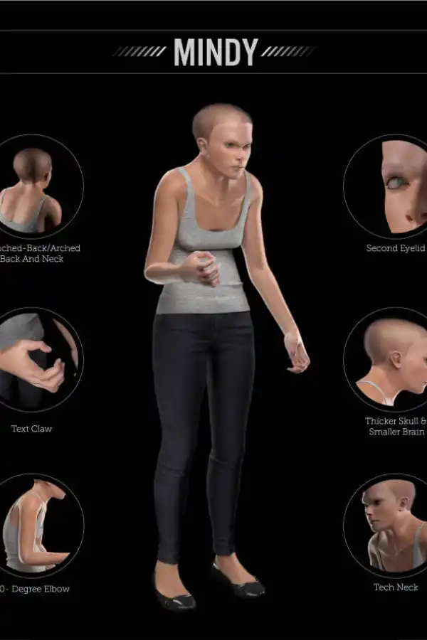 Así se verán las personas en el año 3000: jorobadas, con dedos en garra y doble párpado