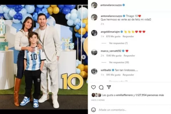 Fotos: el cumpleaños temático de Thiago Messi y el increíble look de Antonela Roccuzzo