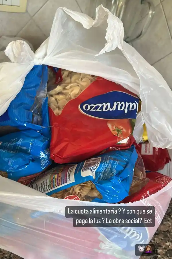 L-Gante le hizo una promesa después de pagar la cuota alimentaria con fideos: “lo mío será tuyo”