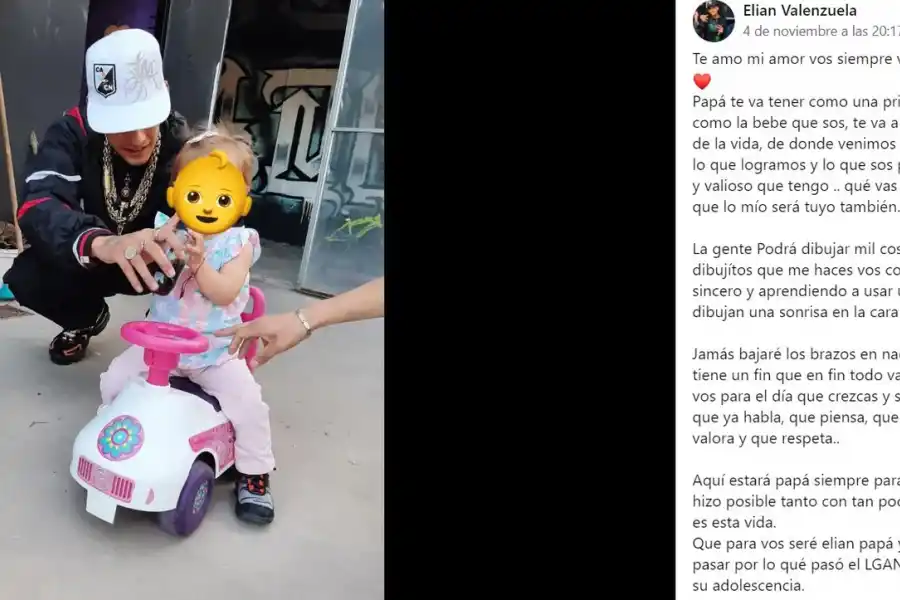 L-Gante le hizo una promesa después de pagar la cuota alimentaria con fideos: “lo mío será tuyo”