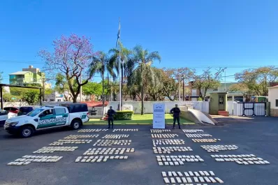 Encontraron más de 400 kilos de marihuana abandonados en una alcantarilla