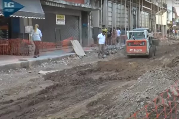 La obra de la semipeatonal de calle 9 de Julio finalizaría en diciembre