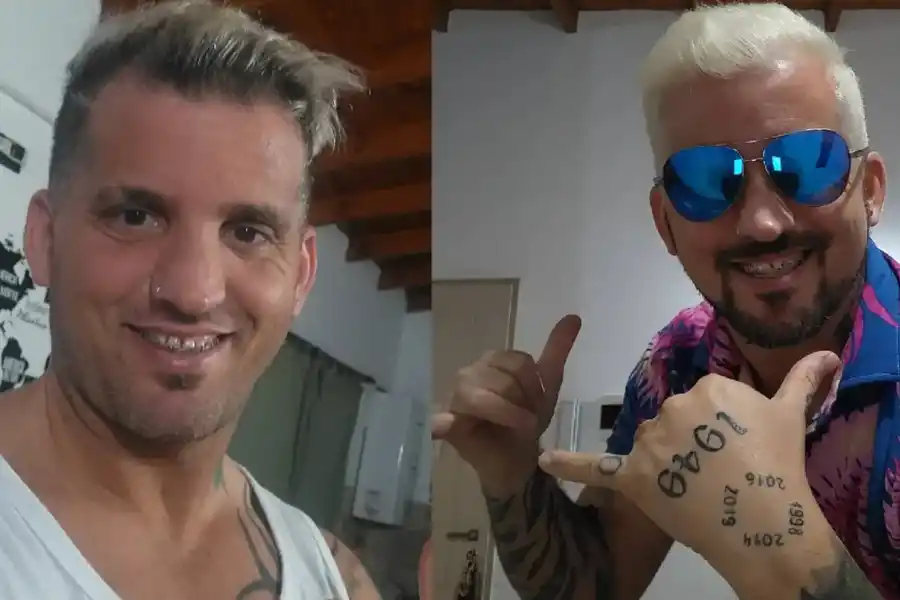 Juan Reverdito antes de las rastas.