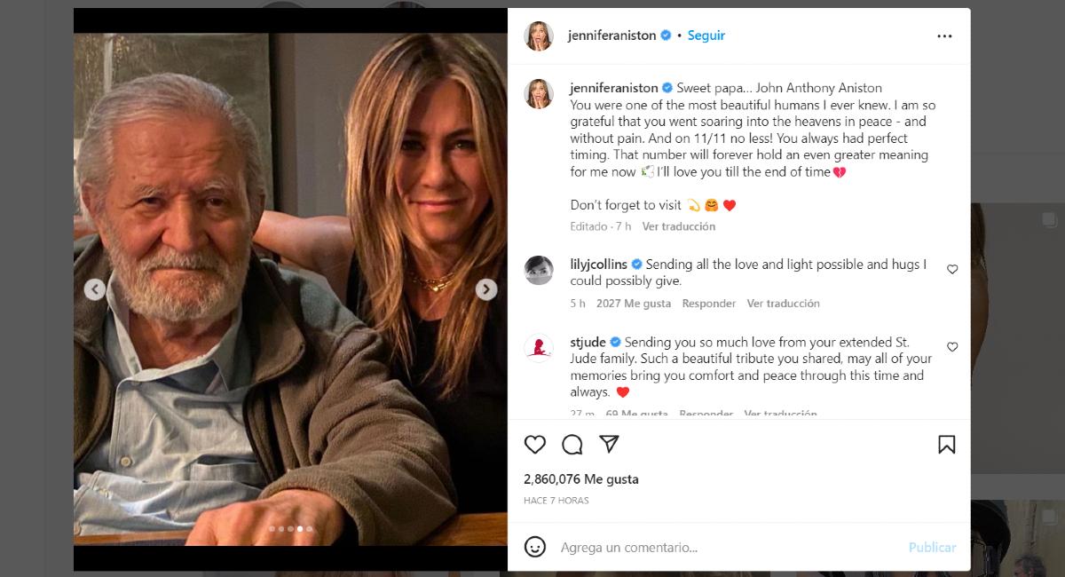 Murió el reconocido actor John Aniston, padre de Jennifer Aniston