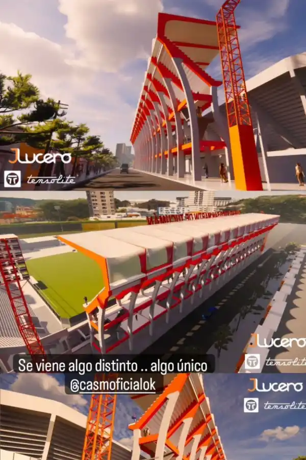 Cómo quedaría el estadio de San Martín.