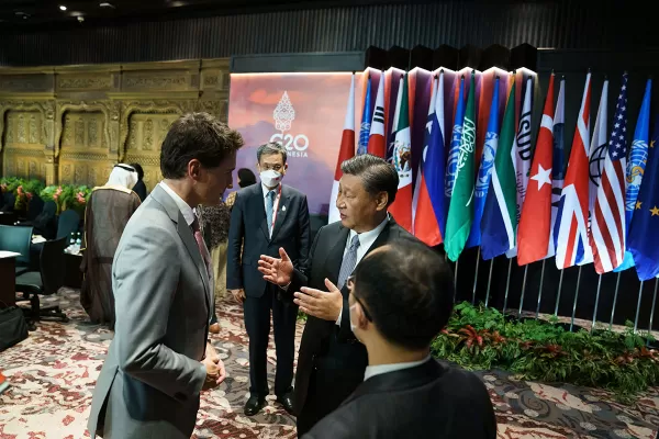 Xi se enojó con Justin Trudeau