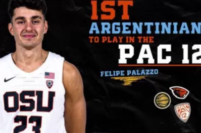 El tucumano Palazzo debutó en el básquet universitario de Estados Unidos y rompió un récord nacional