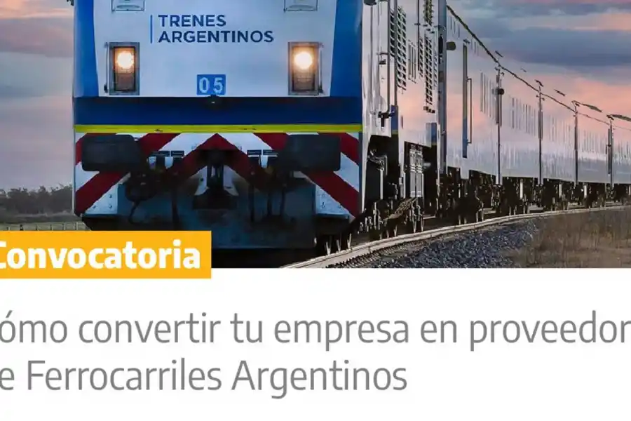Abren una convocatoria para que empresas tucumanas sean proveedoras de Ferrocarriles Argentinos