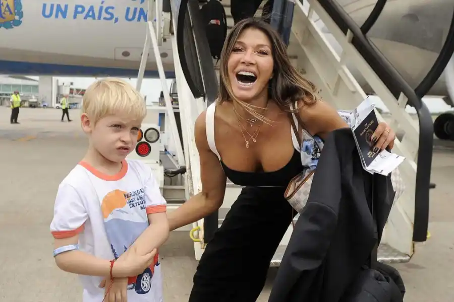 APOYA A LA SELECCIÓN. Catherine Fulop, suegra de Paulo Dybala.