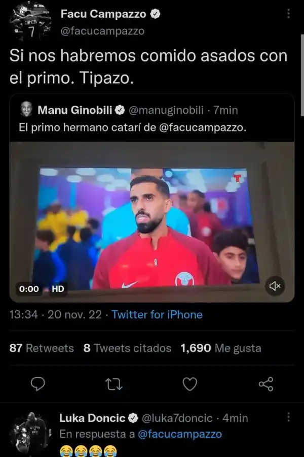 El intercambio en Twitter.