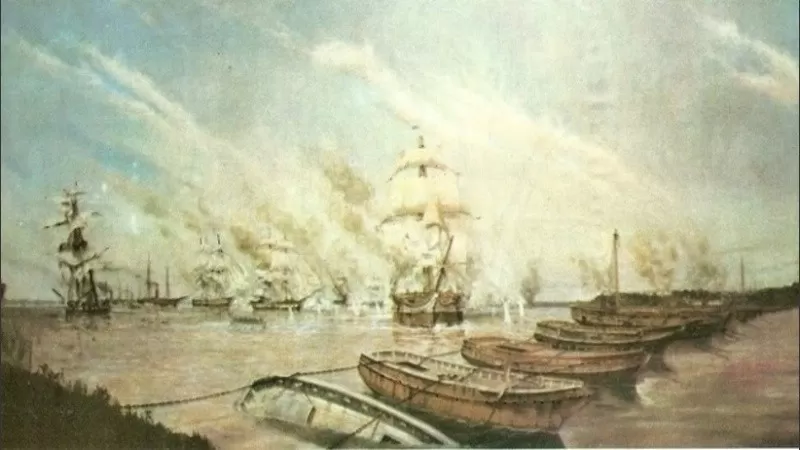 TOTAL VICTORIA. El resultado de la batalla fue el triunfo de la Confederación. Nunca más las naves extranjeras se atrevieron a navegar por el Paraná. 