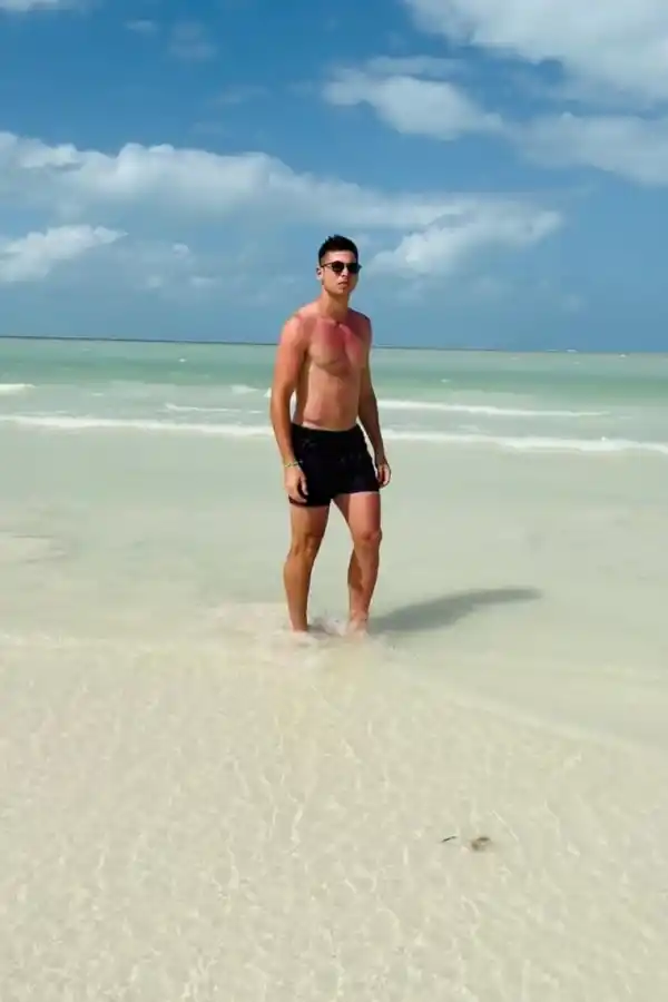 Mirá las vacaciones paradisíacas de Manuel Capasso antes de definir su futuro en Atlético Tucumán