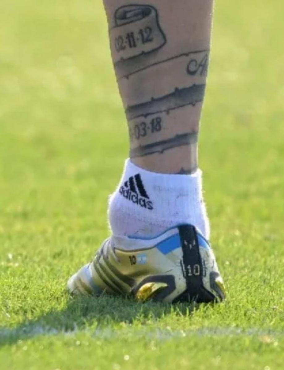 Así está el tobillo de Messi.