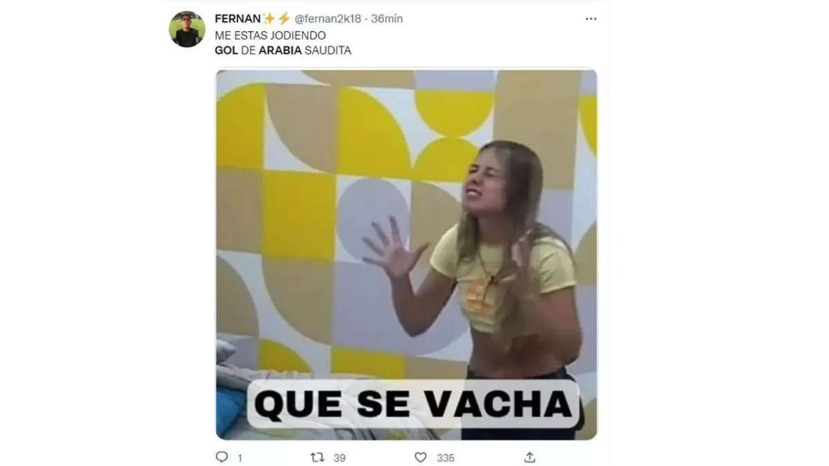 Estos son los mejores memes del debut de Argentina en el Mundial Qatar 2022