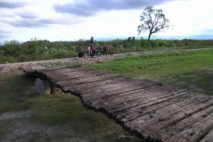 EL SOCAVÓN. En los últimos años se tragó una escuela y tres viviendas.   