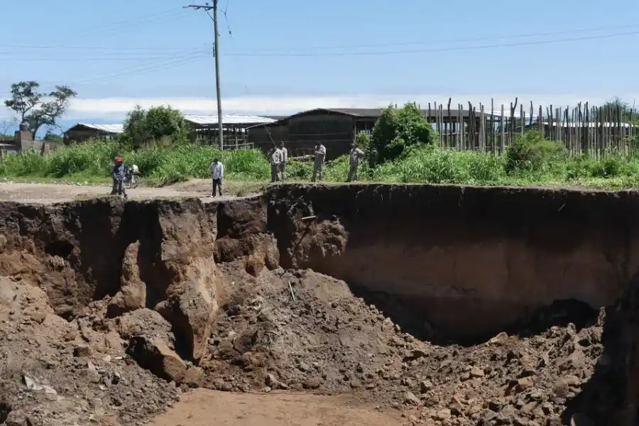 EFECTO. Los terrenos acusan el impacto de los desmontes; se informa.  