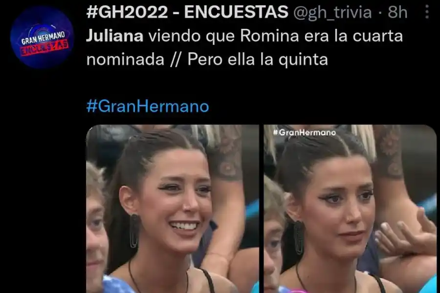Los memes de la nominación de Juliana en Gran Hermano