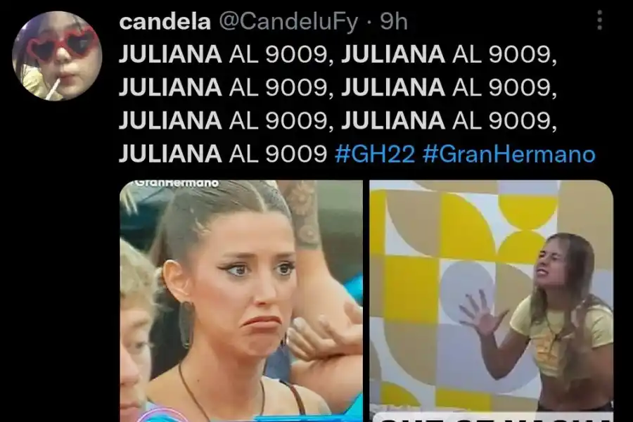 Los memes de la nominación de Juliana en Gran Hermano