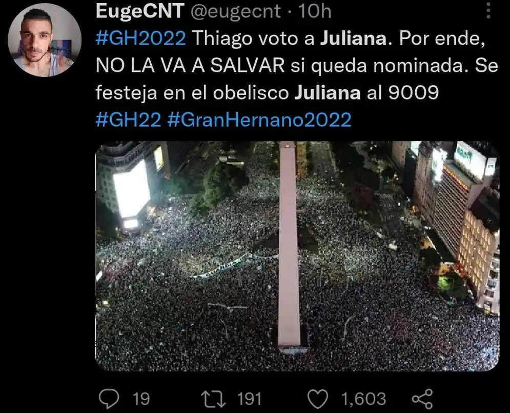 Los memes de la nominación de Juliana en Gran Hermano