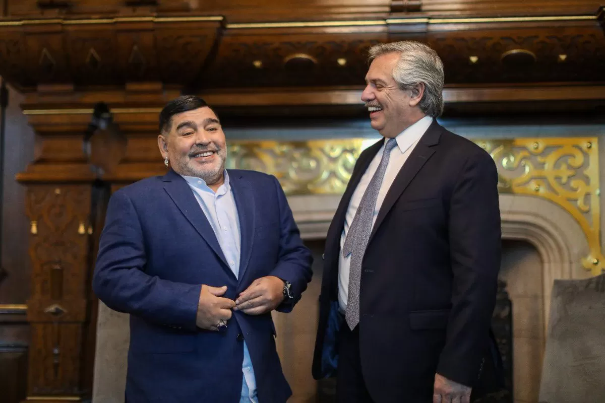 Alberto Fernández recordó a Diego Maradona, a dos años de su muerte